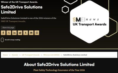 2026 UK Transport Awards – Recognising Innovation in Fleet Safety Technology